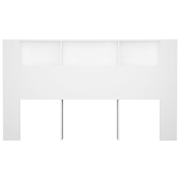 vidaXL Mueble cabecero blanco 180x18,5x104,5 cm
