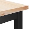 vidaXL Bancos de Comedor 2 pcs Natural 100 x 32,5 x 49 cm