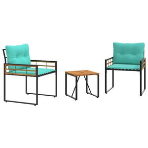 vidaXL Juego de muebles de exterior 3 uds. Tuquesa