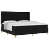 vidaXL Cama tipo Box Spring con colch&oacute;n Negro 200 x 200 cm tela
