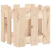 vidaXL Jardinera con dise&ntilde;o de valla madera maciza de pino 30x30x30 cm