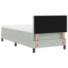vidaXL Cama tipo Box Spring Gris Claro 100 x 200 cm Terciopelo