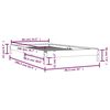 vidaXL Cama apilable de madera pino maciza blanco 80x200 cm