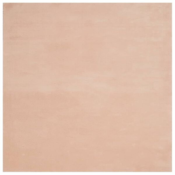 vidaXL Alfombra de pelo corto suave lavable HUARTE rosado 240x240 cm