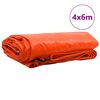 vidaXL Lona 650g / m&sup2; Naranja 4 x 6 m Lona con recubrimiento de PVC
