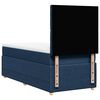 vidaXL Cama box spring con colch&oacute;n tela azul 90x190 cm