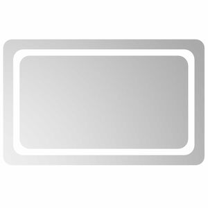 vidaXL Espejo de ba&ntilde;o LED Transparente 80 x 50 cm vidrio templado