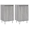 vidaXL Aparadores 2 uds madera de ingenier&iacute;a gris Sonoma 40x35x70 cm