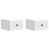 vidaXL Mesita de Noche de Pared con caj&oacute;n 2 pcs 33 x 34,5 x 20 cm