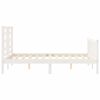 vidaXL Estructura de cama sin colch&oacute;n madera de pino blanca 140x190 cm