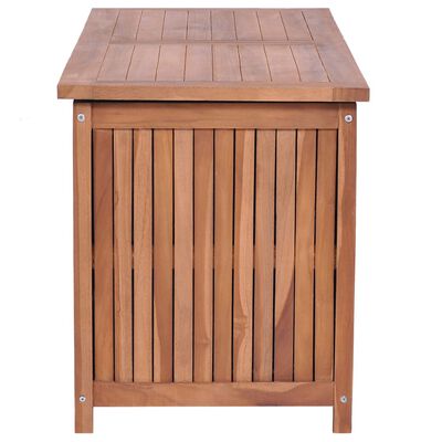 vidaXL Caja de almacenaje de jardín 120x50x58 cm madera maciza de teca