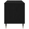 vidaXL Mueble para discos de vinilo Roble Negro 100 x 38 x 48 cm