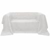 Funda para sof&aacute; de micro-gamuza color crema 270x350 cm