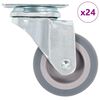 vidaXL Ruedas giratorias 24 unidades 50 mm