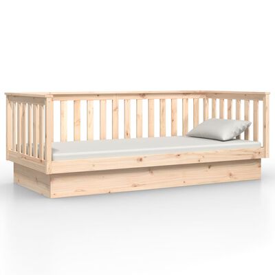 vidaXL Sofá cama madera maciza de pino 90x200 cm