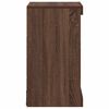vidaXL Aparador con luces LED roble marr&oacute;n 41x37x67 cm