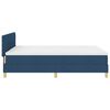 vidaXL Cama tipo Box Spring con colch&oacute;n Azul 140 x 200 cm tela