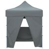 vidaXL Carpa plegable profesional 4 paredes acero gris antracita 2x2 m