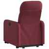 vidaXL Sill&oacute;n el&eacute;ctrico reclinable elevable de tela rojo tinto