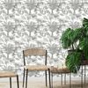 DUTCH WALLCOVERINGS Papel de pared Kidatu gris y blanco