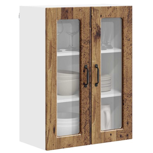 vidaXL Mueble de Cocina con estante Madera vieja 60 x 31 x 80 cm