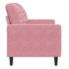 vidaXL Sill&oacute;n de terciopelo rosa 60 cm