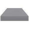vidaXL Estantes flotantes de pared 4 uds MDF gris 60x23,5x3,8 cm