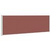 vidaXL Toldo lateral retr&aacute;ctil de jard&iacute;n marr&oacute;n 200x614 cm