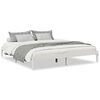 vidaXL Cama extralarga sin colch&oacute;n madera maciza pino blanca 180x210cm