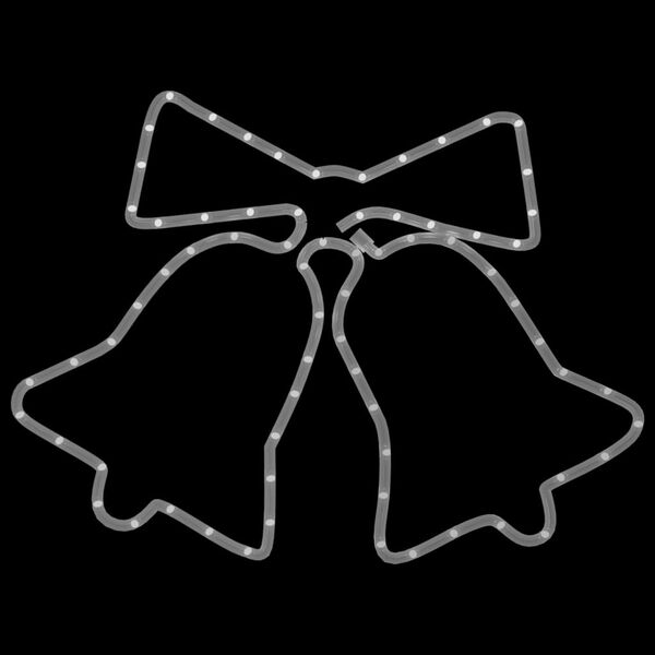 vidaXL Figura de campanas de Navidad con 72 LEDs 50x56 cm