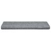 vidaXL Felpudos autoadhesivos para escaleras, 5 unidades, 65 x 21 x 4 cm, gris claro, borde rectangular