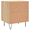 vidaXL Mesita noche 2 uds madera ingeniería roble Sonoma 40x35x47,5 cm