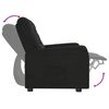 vidaXL Sill&oacute;n reclinable de masaje de 2 plazas tela microfibra negro