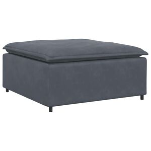 vidaXL Sof&aacute; modular con reposapi&eacute;s, m&oacute;dulo gris oscuro, 100x100x48 cm