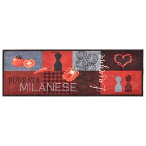 vidaXL Alfombra de cocina lavable Tomatoes 60x180 cm