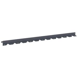 vidaXL Borde de C&eacute;sped 10 uds. 102 x 4 x 4 cm Acero Gris antracita