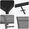 vidaXL Conjunto de Comedor de Jard&iacute;n 7 pcs Gris y Negro