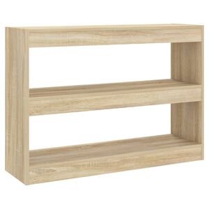 vidaXL Estanter&iacute;a/divisor de espacios color roble Sonoma 100x30x72 cm