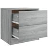 vidaXL Mesitas de noche 2 uds madera ingenier&iacute;a gris Sonoma 40x30x40cm