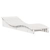 vidaXL Tumbona de madera maciza de pino blanca 205x60x31,5 cm