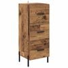 vidaXL Vitrina Madera vieja 34 x 34.5 x 90 cm Madera de ingenier&iacute;a