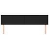 vidaXL Cabeceros cuero sint&eacute;tico negro 200x5x78/88 cm