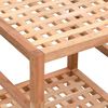 vidaXL Estantería de baño madera maciza de nogal 35,5x35,5x112,5 cm