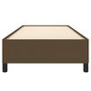 vidaXL Estructura de cama sin colchón tela marrón oscuro 80x200 cm