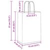 vidaXL Bolsas de papel con asas 50 uds marrón 15x8x21 cm