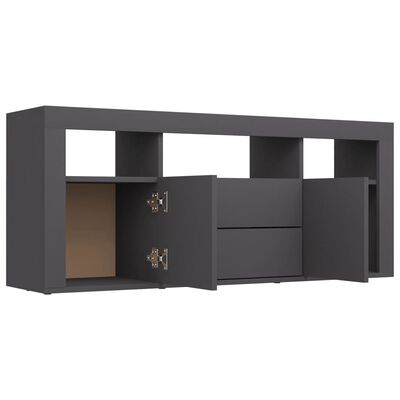 vidaXL Mueble para TV madera contrachapada gris 120x30x50 cm