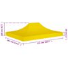 vidaXL Techo de carpa para celebraciones amarillo 4,5x3 m 270 g/m&sup2;
