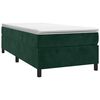 vidaXL Estructura de cama con somier terciopelo verde oscuro 80x200cm