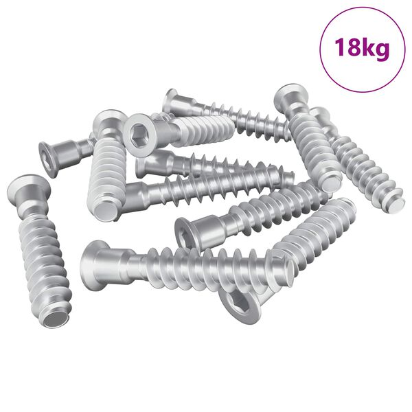 vidaXL Tornillo de cabeza cap 2900 pcs Plateado Acero