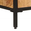 vidaXL Mesita de noche 3 cajones madera maciza mango rugosa 40x35x53cm